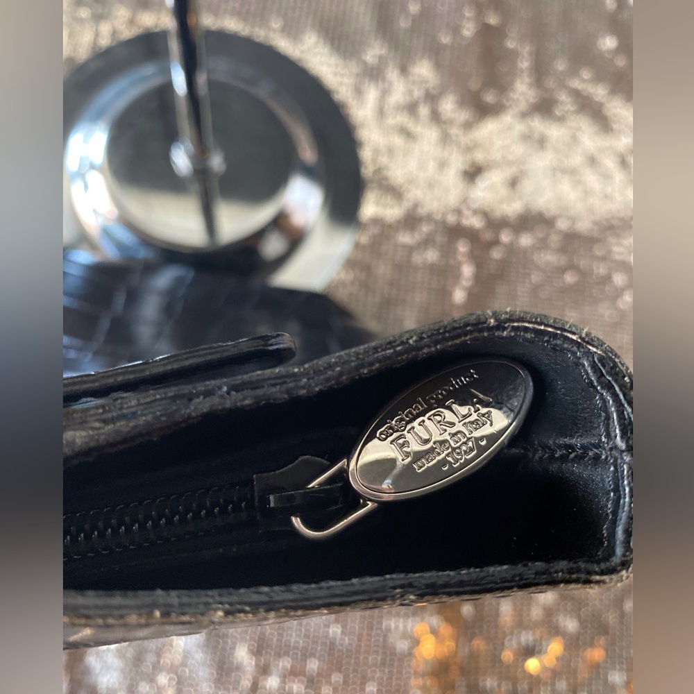 Furla Black Embossed Bag - Picture 4 of 15